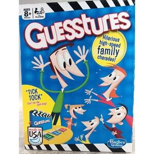 Guesstures Game 320 Hilarious High Speed Family Charades by Hasbro Gaming USA